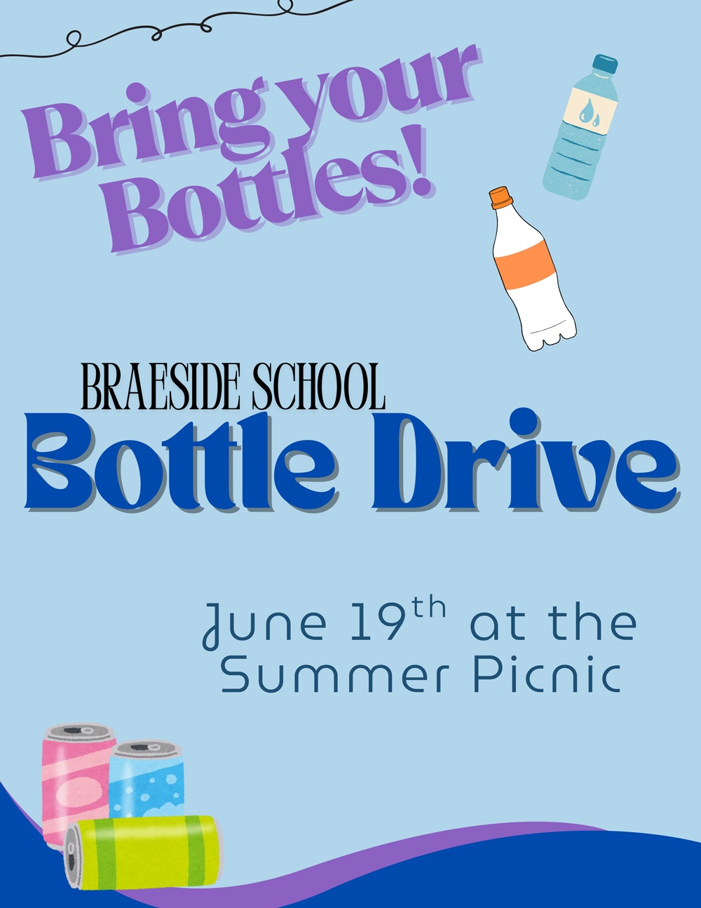 Bottle Drive Flyer June 19 2025