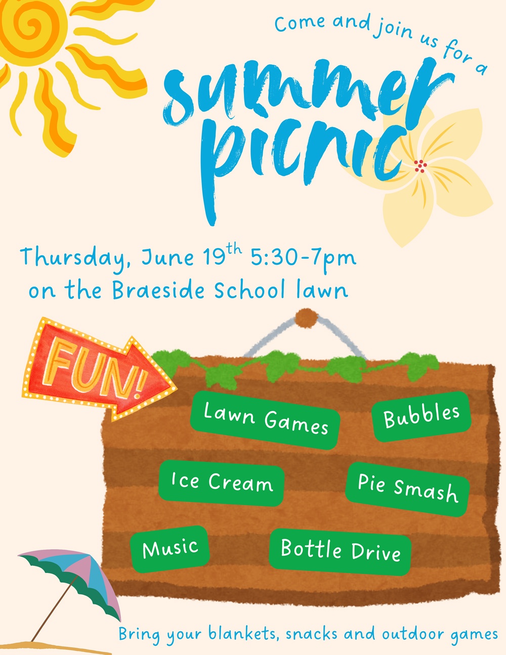 Summer Picnic Flyer June 19 2025
